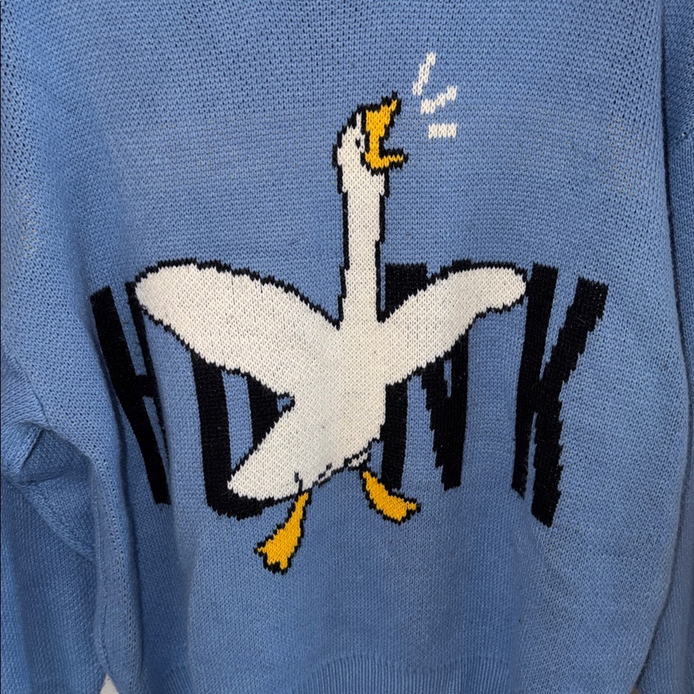 ⭐️Aelfric Eden Goose “Honk” Oversized Graphic Unisex Sweater⭐️ - Picture 3 of 5